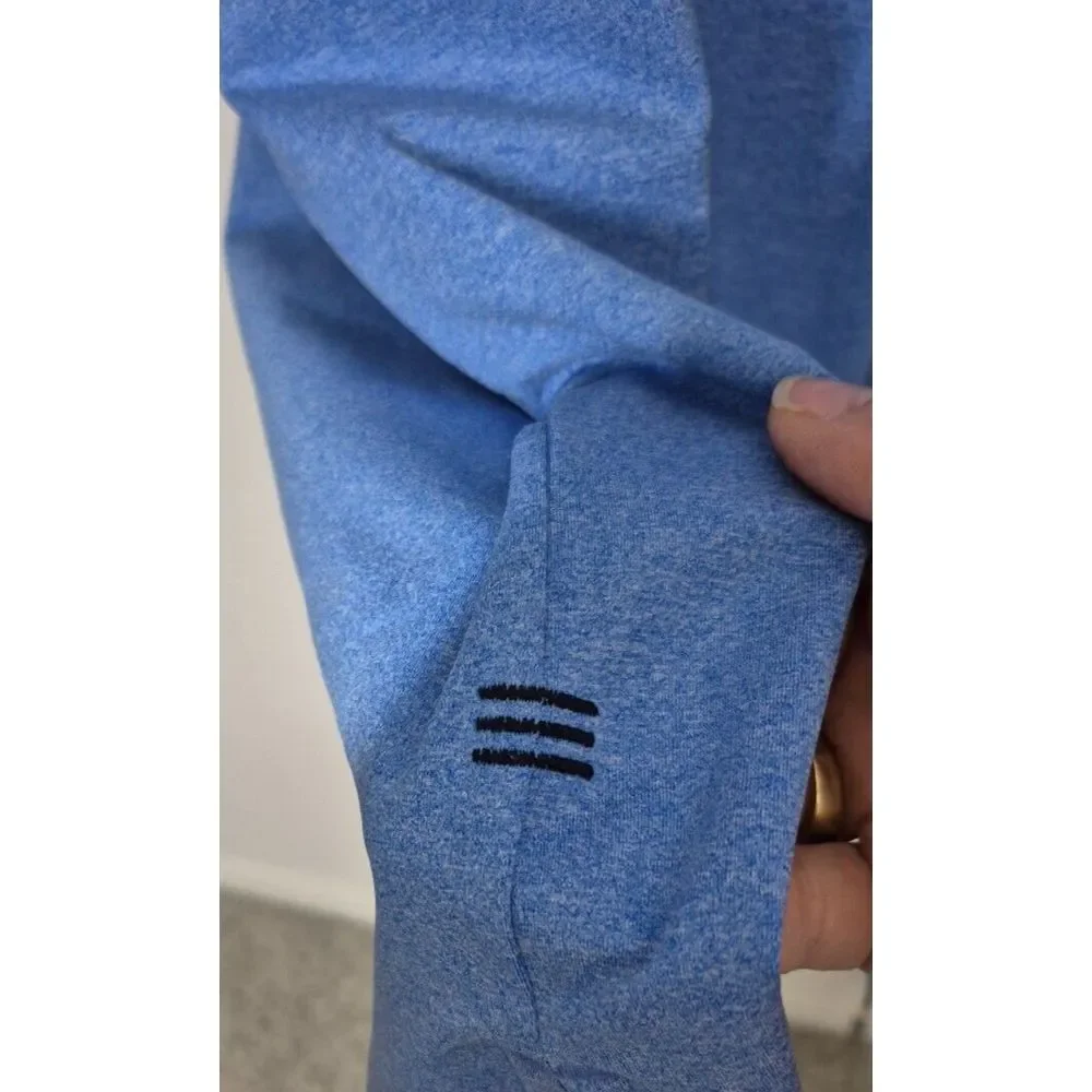 Adidas Polo Mens 2XL Blue Color‎ Block Performance Golf Short Sleeve No Mat Tag